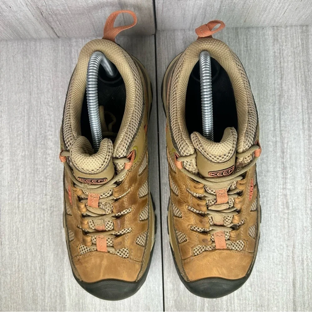 Keen Targhee Vent Trail Hiking Brown Leather Sneaker Boot Women’s Size 7.5 - Picture 6 of 11